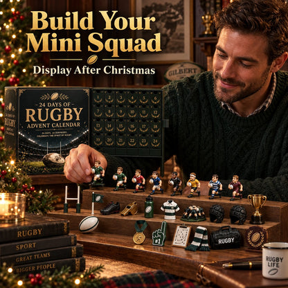 🏈🎁Rugby Advent Calendar 2026 – 24 Rugby-Themed Collectible Surprises Christmas Countdown Gift(📦Buy 2 Free Shipping)