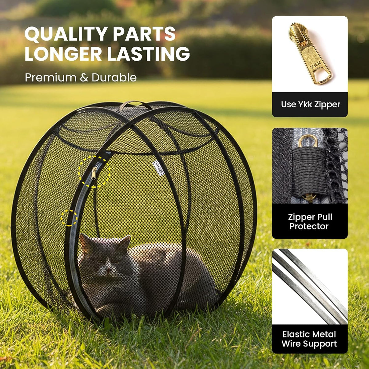 🐾 Portable 360° Cat Playpen – Their Safe Little Space Anywhere