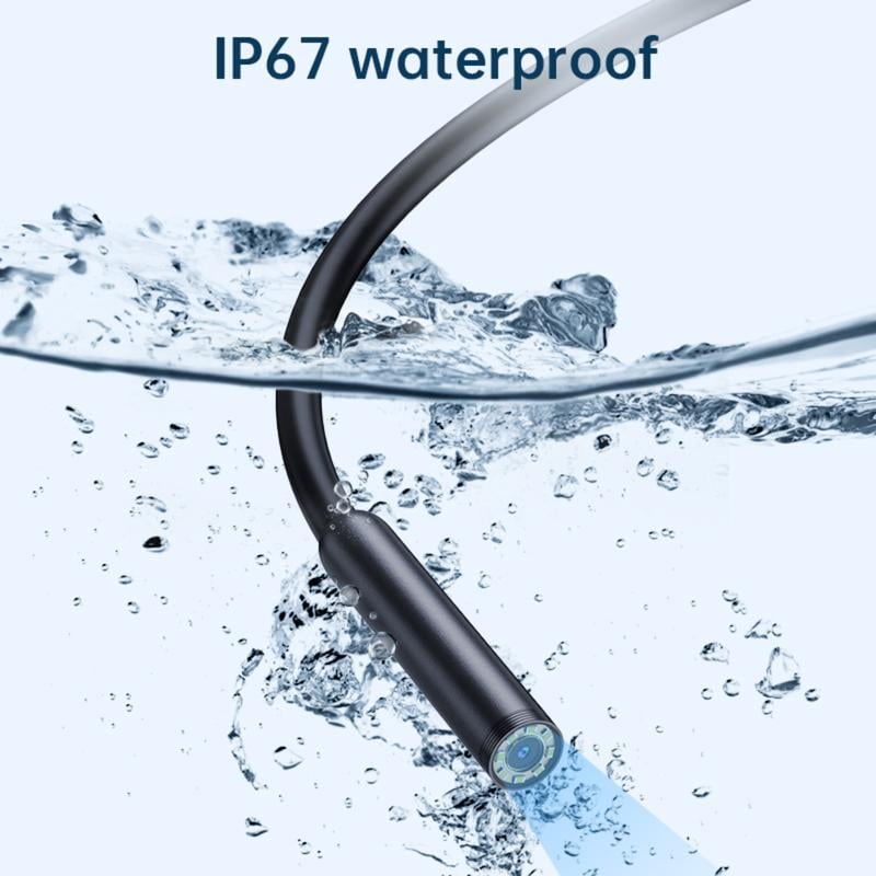 HD 3-in-1 Waterproof Endoscope Camera for Android, USB-C & USB Inspection Camera