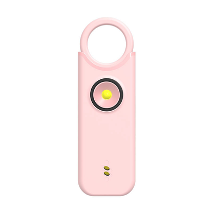 Personal safety alarm forwomen: features a high-decibel siren and strobe light;keychain design; helps protectbelongings and prevent loss.