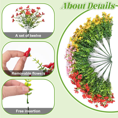 🔥Artificial Hanging Flower Basket🌸No Watering, No Wilting💧Everlasting Beauty for Your Home