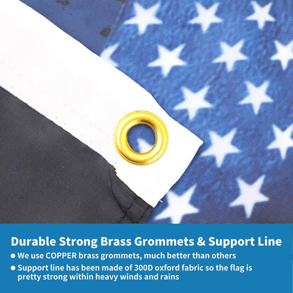 Double-sided 250th Anniversary American Flag , 1776-2026 USA 250 Years of Freedom Flag, Made from 100% Polyester with Brass Grommets Fade Resistant, Indoor Outdoor Patriotic Eagle 4th of July Decoration