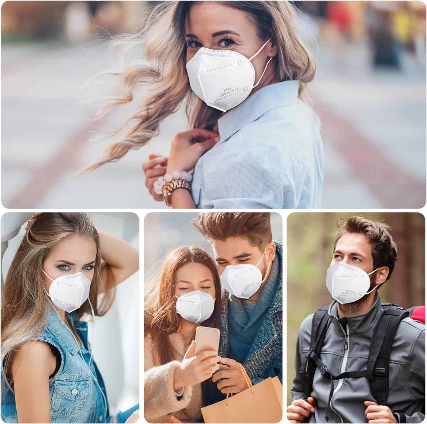 💨 KN95 Safety Face Masks – Soft, Breathable & Multi-Color
