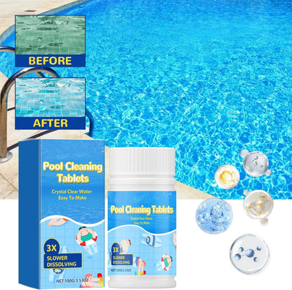 🏊‍♂️ Pool Cleaning Tablets for Crystal Clear Water – Drop, Dissolve, Dive In! 🌊✨