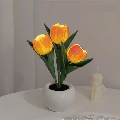 ✨FREESHIPPING🌷LED Night Light – Tulip Design with Vase