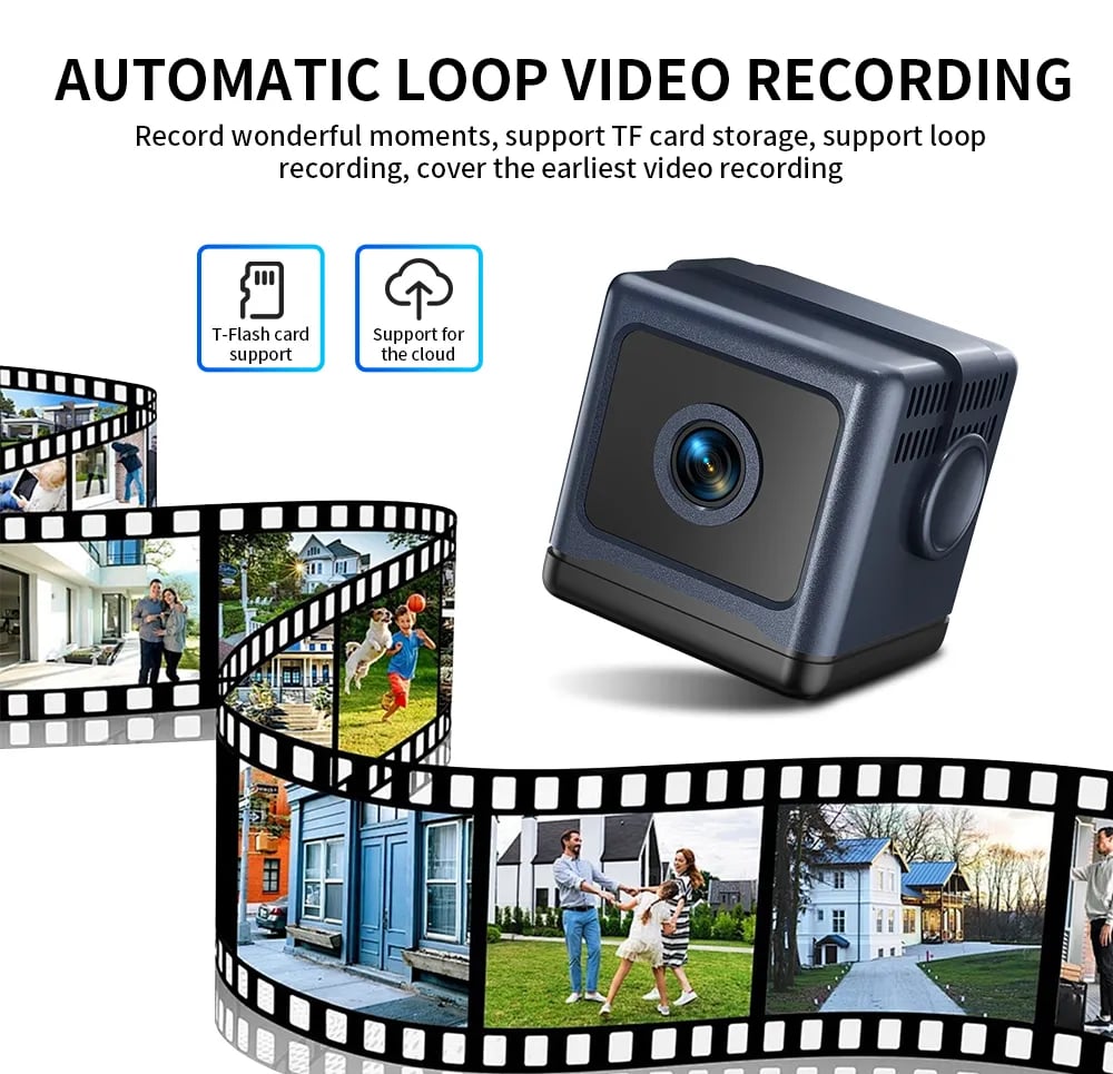 📶 Smart WiFi Security Camera – 1080P HD, 🌙 Night Vision & 🚨 Motion Detection