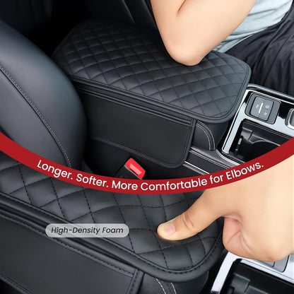 🚗Multifunctional Car Armrest Box Cushion with Built-in Storage Bag