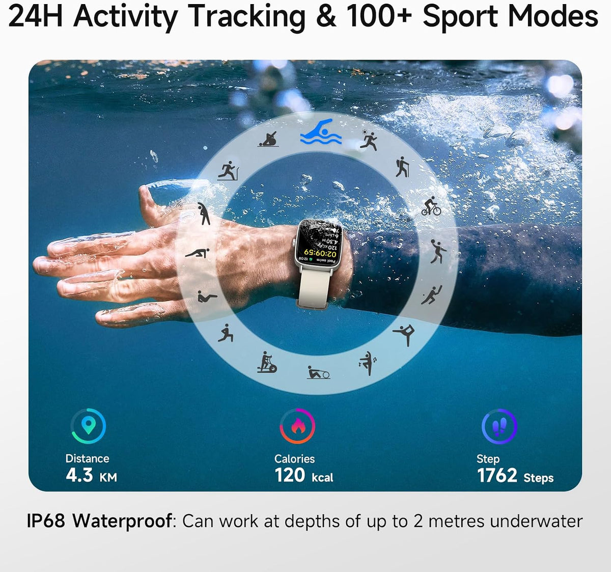🎁Multifunctional smartwatch (supports multiple sports modes; compatible with iPhone and Android phones—only 50 left!).💎