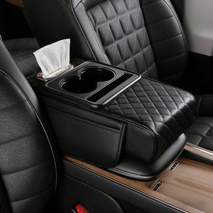 🔥2026 Upgraded Model High-quality leather Multifunctional Car Armrest Cushion