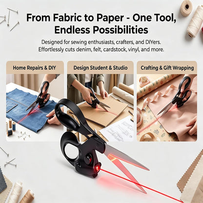 ✂️Laser Guided Scissors for Fabric Cutting