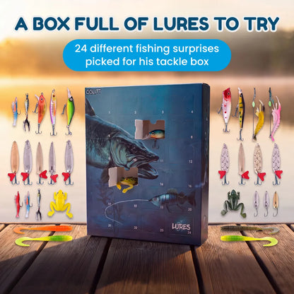 🎣🎄 Angler’s Advent Calendar – 24 Days of Fishing Lure Surprises for Anglers & Fishing Enthusiasts 🎁🐟✨