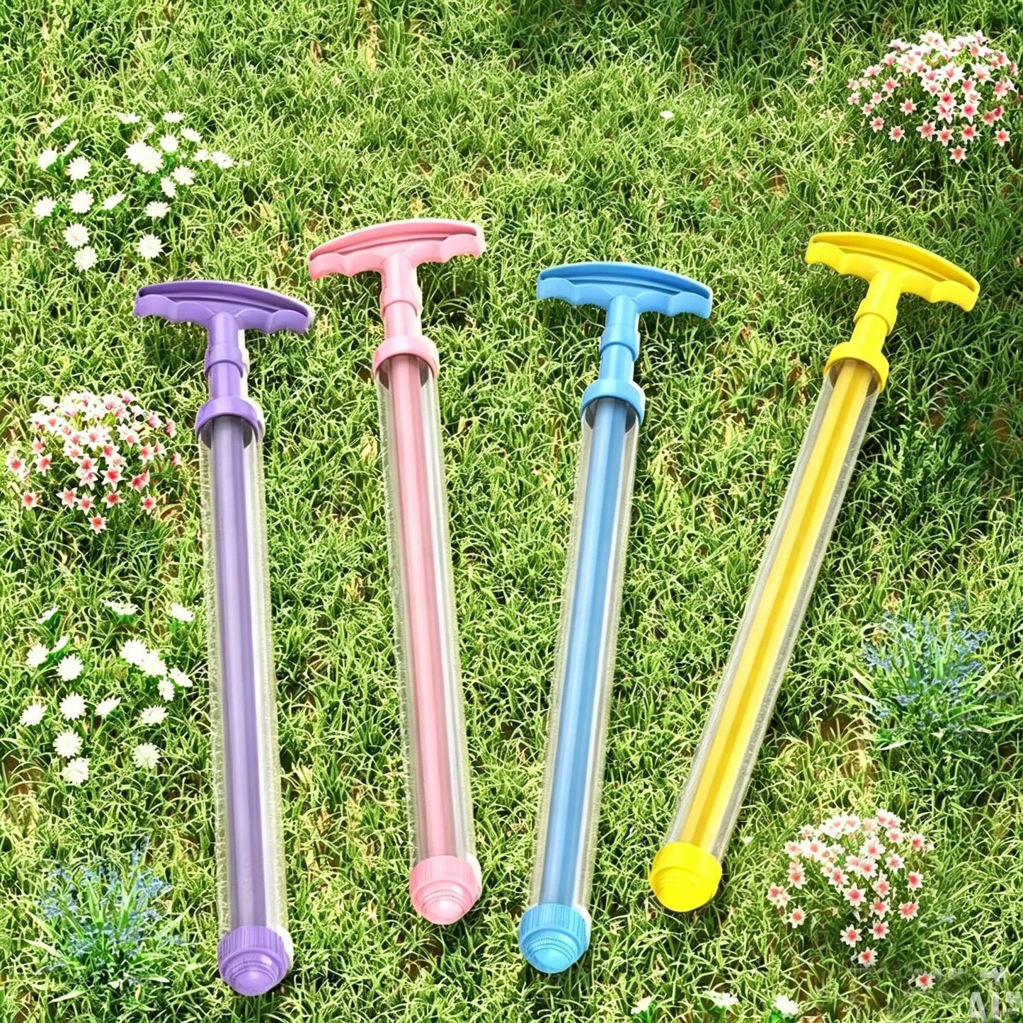 Expandable water gun, pink water gun, summer outdoor pool and beach water fight party toy