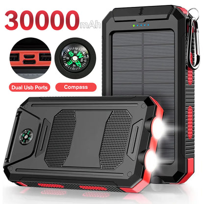 ⚡ SPECIAL OFFER | 30000mAh Solar Power Bank – High-Capacity Portable Charger for Outdoor Use