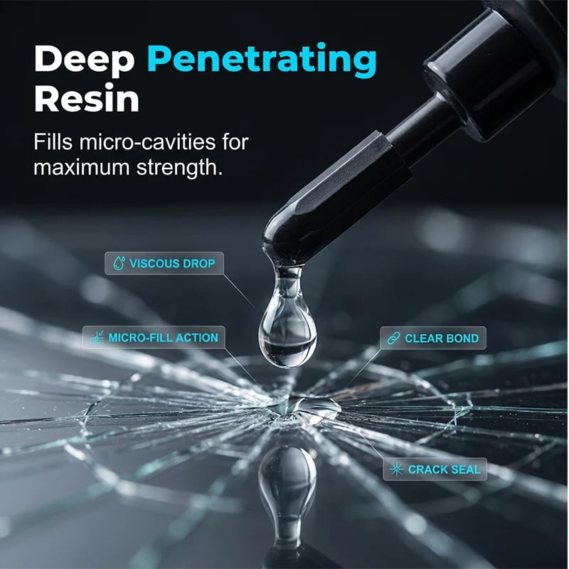 🔥Hot Sale🧽🔧 Windshield crack? DIY fix in minutes. UV resin kit that actually works. ✨