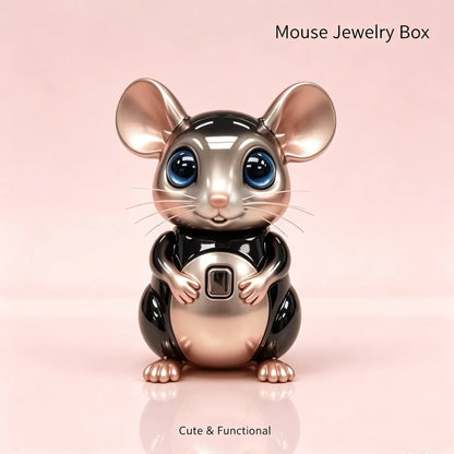🎁Adorable Mouse Jewelry Organizer Box  Perfect Gift for Her