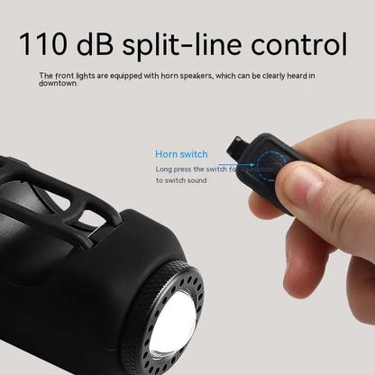 Noomoriey™ Bike Electronic Horn with Large Range Floodlight