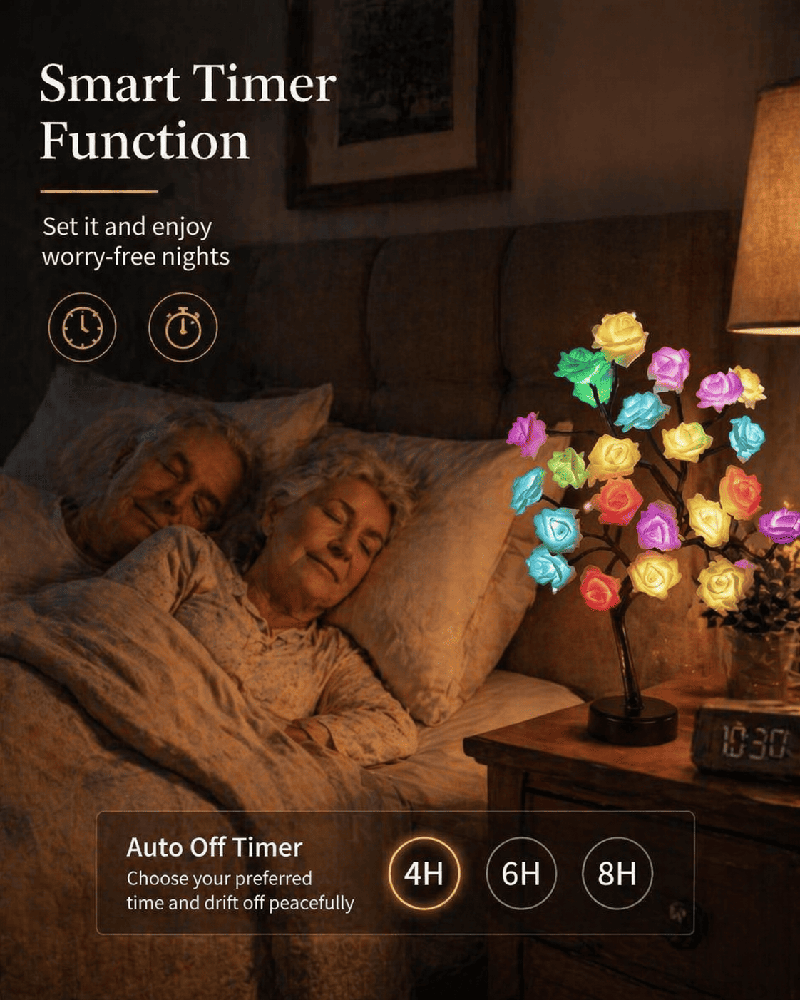 🌹 Romantic LED Rose Tree Light with Remote