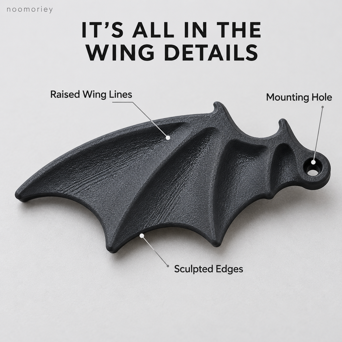 🦇🖤 Midnight Wings – Bat Wing License Plate Decorations