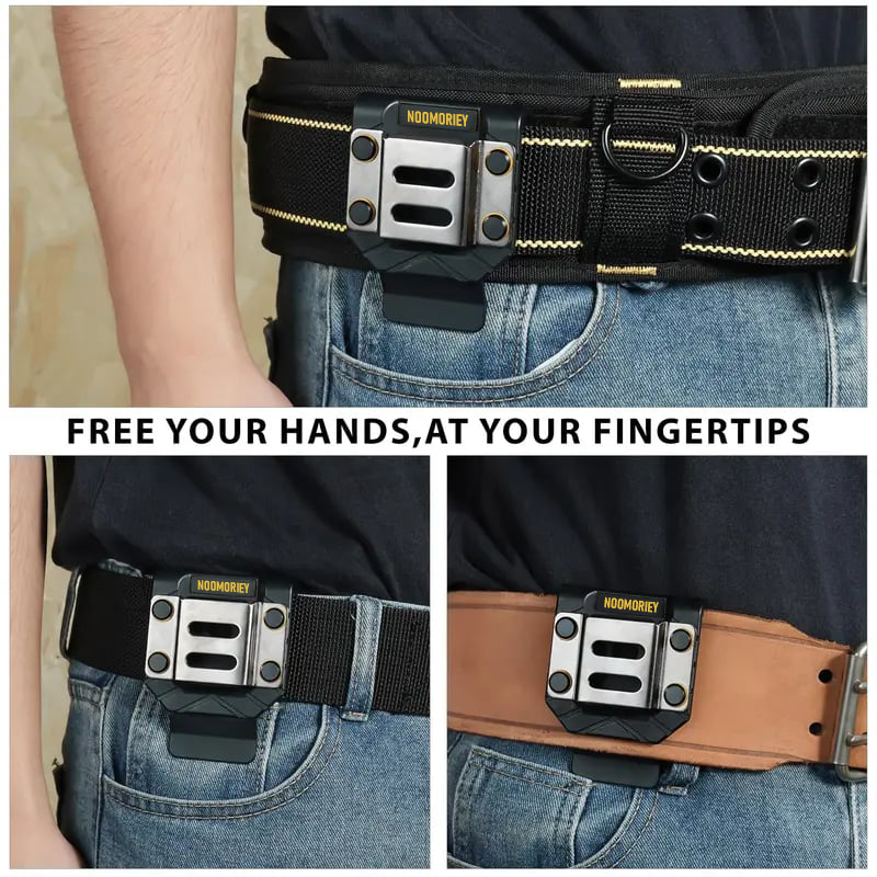 🔥[49% OFF]Drill Holder Belt Clip | Heavy-Duty & Hands-Free | Instant Tool Access for Pros