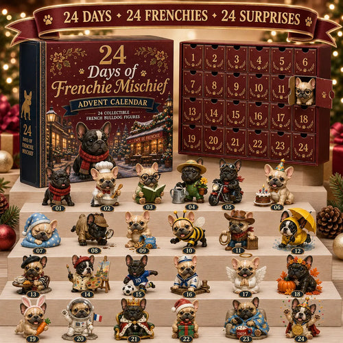 ⏳ Last Day 49% OFF – 🐶 24-Day French Bulldog Christmas Advent Calendar 🎄✨