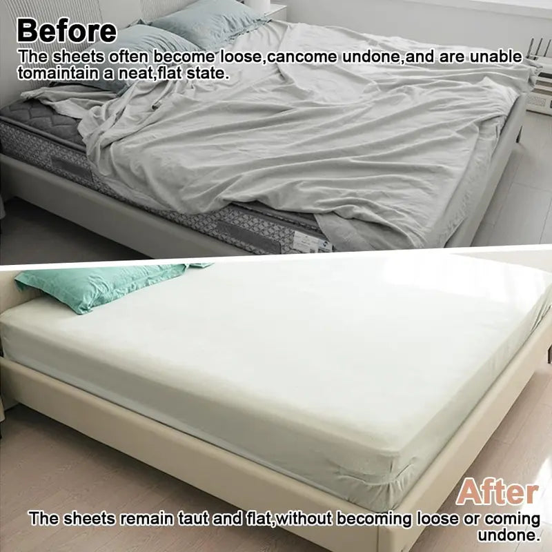 4pc Bed Sheet Holder Strips - Secure Fit for Mattress
