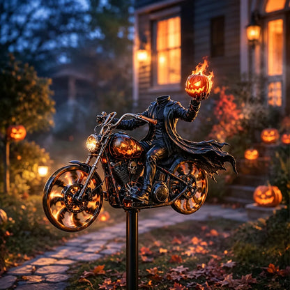 🔥 53% OFF – Halloween Motorcycle Windmill Yard Stake 🎃🏍️