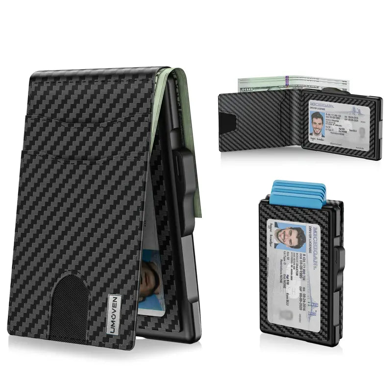 Wallet for Men - Pop Up Case, Cash Slot, and Credit Card Slot
