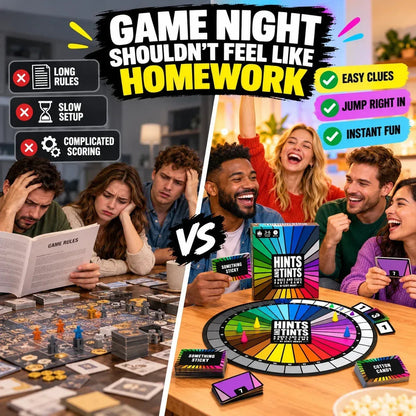 Portable Hues & Cues Board Game - Creative Clues 🃏