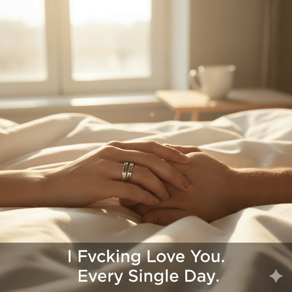 💍 "I Fucking Love You" Sterling Silver Handmade Adjustable Ring | Wear Your Unapologetic Love Loud and Proud❤️