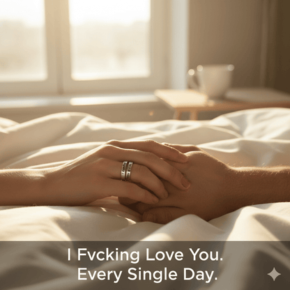 💍 "I Fucking Love You" Sterling Silver Handmade Adjustable Ring | Wear Your Unapologetic Love Loud and Proud❤️