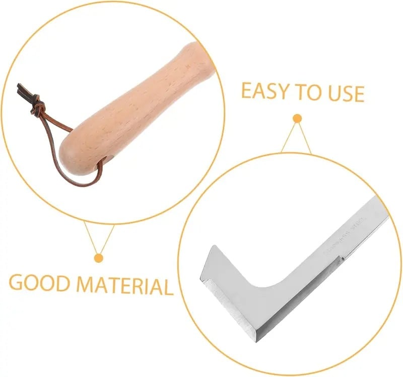 L-Shaped Stainless Steel Crevice Weeding Tool