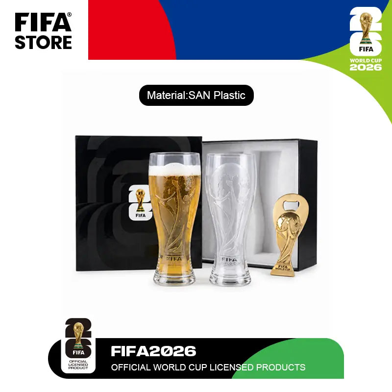 Summer Victory Gift Set – Shatterproof Trophy Beer Cup (17oz) + Trophy Bottle Opener – For Soccer Lovers & Party Fans