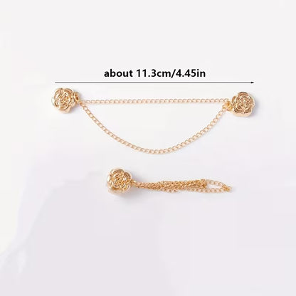 🔥2026 New Magnetic Chain Buckle for Pants Hem Fixing, Anti-Dragging, Clothing Shortening, and Decorative Hem Clips