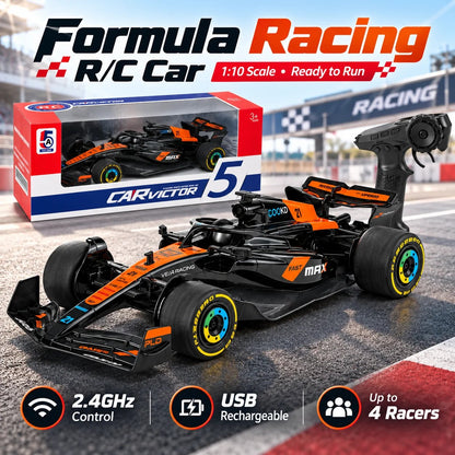 🎉🏁 1:10 Scale Formula Racing R/C Car – 2.4GHz High-Speed Remote Control Racer