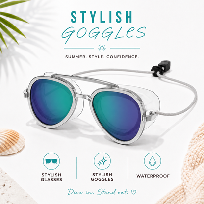 Noomoriey™ Waterproof Swim Goggles – Anti-Fog UV Shield with Comfortable Leakproof Fit