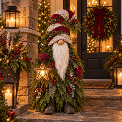 Evergreen Star Gnome™ Lighted Christmas Woodland Decor