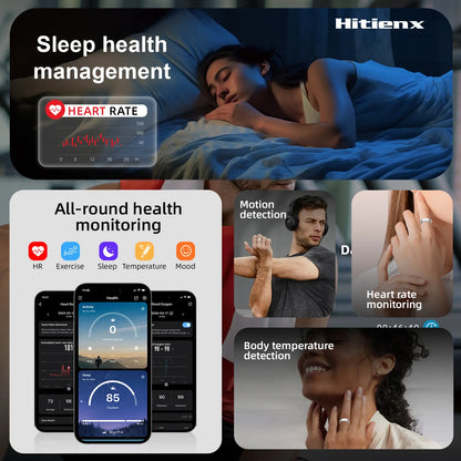 Smart Ring - Wellness Tracker with Heart Rate & Sleep Insights