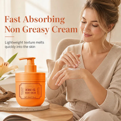 Horse Oil Hand Cream for Moisturizing and Hydrating