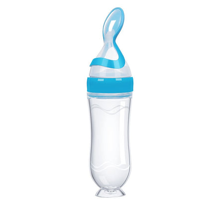 🍼 Early Bird Sale 50% OFF — Baby Food Squeeze Spoon Feeder | 2-In-1 Silicone Feeding Bottle 👶
