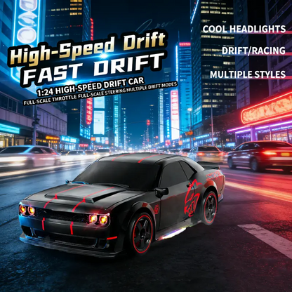 🔥 50% OFF 4WD RC Drift Car For Kids – 2.4GHz Remote Control Racing Car With LED Lights