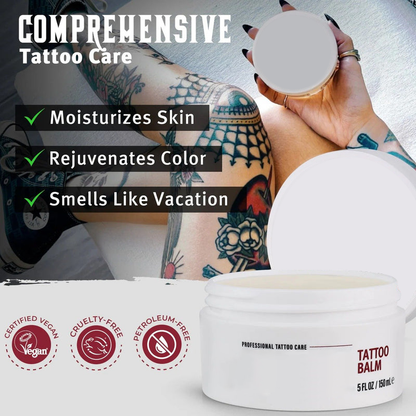Vegan Deluxe Tattoo Balm Petroleum Free Moisturizer for Healing Faded Tattoo Aftercare