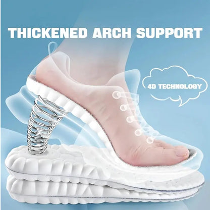 4D Shoe Cloud Insoles for Men Women