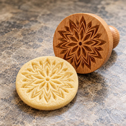🍪 Carved Wooden Cookie Stamps | One Press, Beautiful Detail