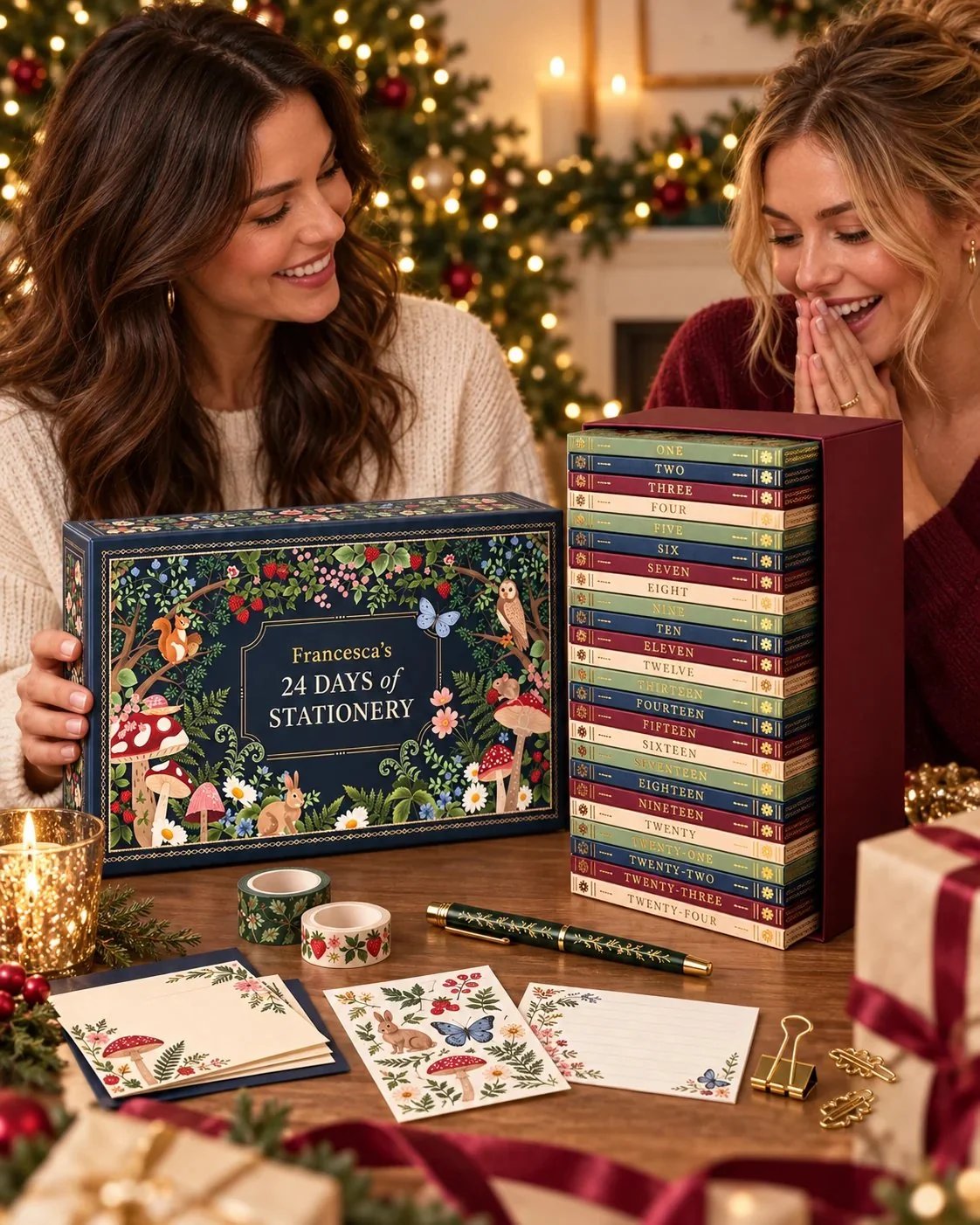 🎄 24-Day Stationery Advent Calendar 2026 – Christmas Gift Set 🎁