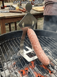 🌭BUY 1 FREE 1🍖Outdoor prankster Stainless Steel BBQ Sausage Holder