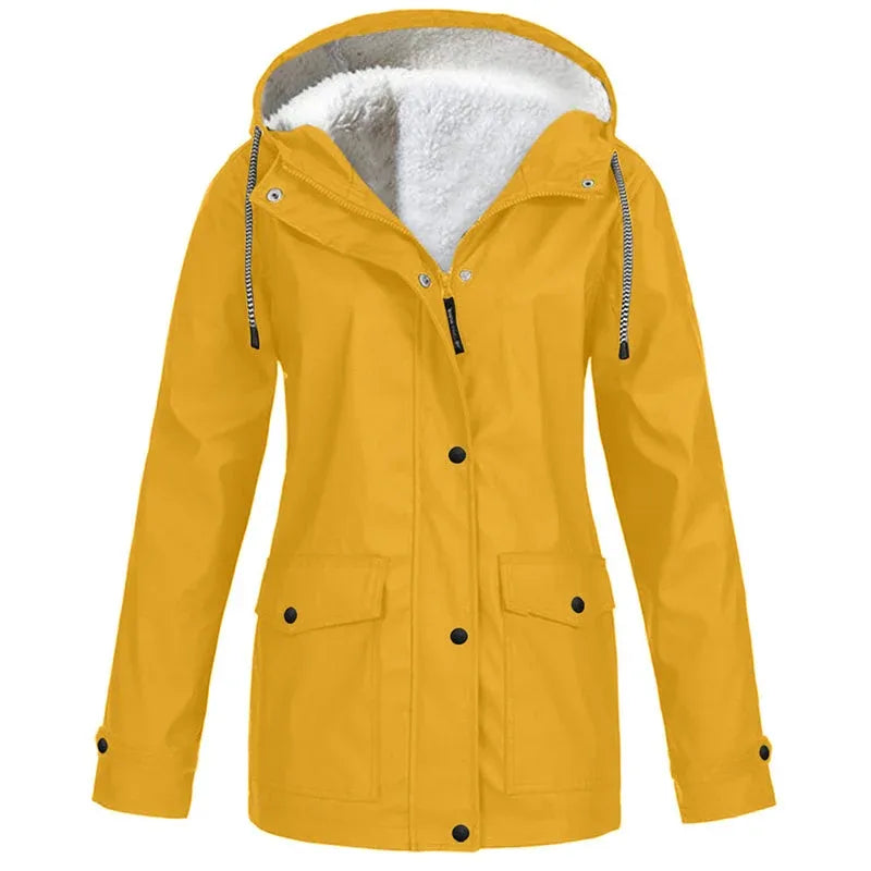 🏆 LIMITED TIME 65% OFF ❤️‍🔥 Women's Plush-Lined Windproof Hooded Jacket