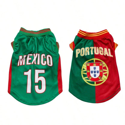 ⚽🐾 2026 North America Football Fan Pet Jersey