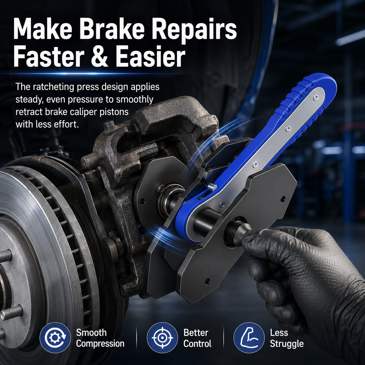 Brake Caliper Piston Press Tool