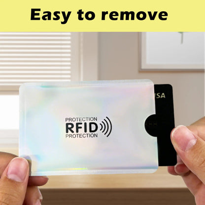 RFID Blocking Sleeves - Protect Your Cards from Electronic Theft (8-Pack)
