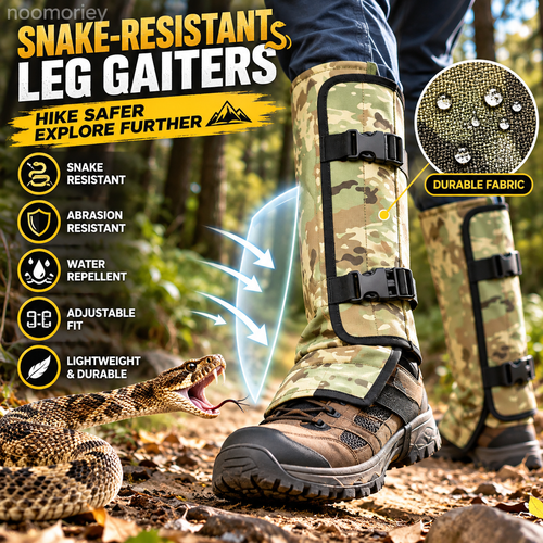 Snake-Resistant Outdoor Leg Gaiters – Adjustable Heavy-Duty Protection